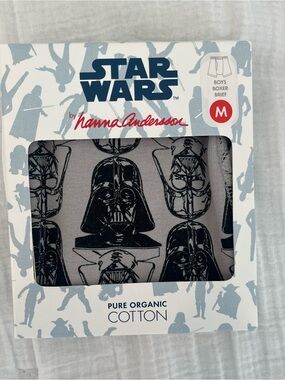Star Wars by Hanna Andersson Boys Boxer Briefs - Gray & Black Darth Vader Print